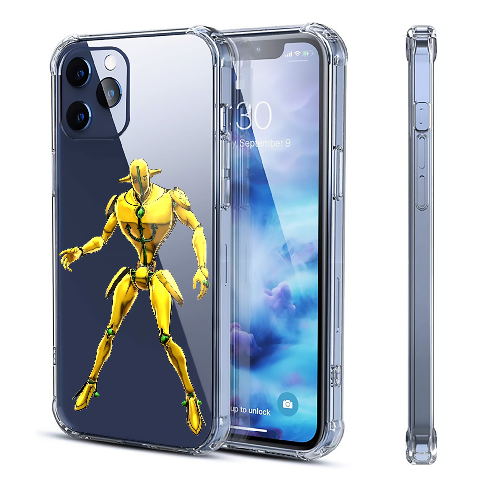 （画像用） ジョジョの奇妙な冒険 JoJo's Bizarre Adventure 【iPhone 12シリーズ対応】透明スマホケース（クリアソフトケース）